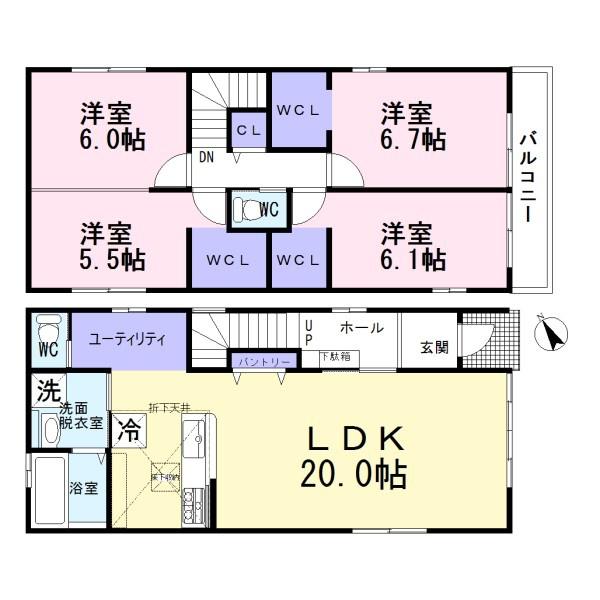 一宮市木曽川町2期　3号棟　全3棟