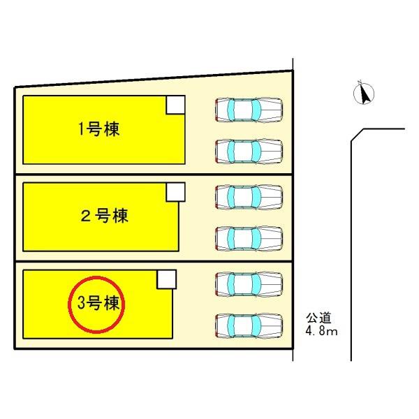 一宮市木曽川町2期　3号棟　全3棟