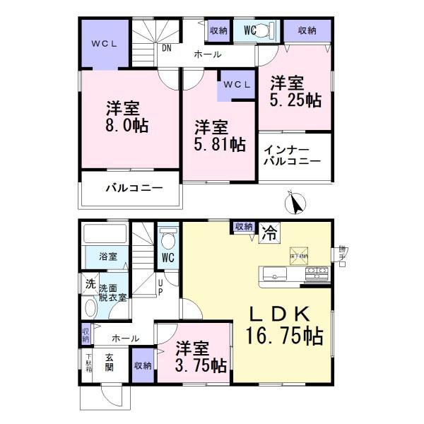江南市勝佐町西郷2号棟全4棟