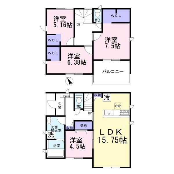 江南市古知野北小学校前　2号棟　全3棟