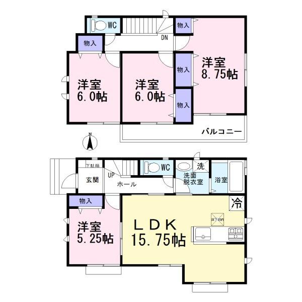 岩倉市大地町　C号棟　全4棟