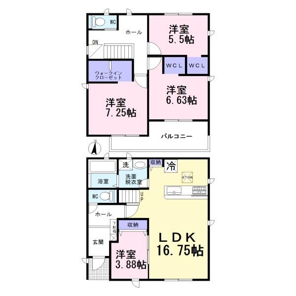 一宮市妙興寺二反割1号棟全6棟