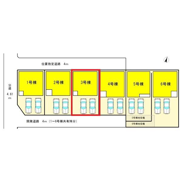 一宮市妙興寺二反割3号棟全6棟