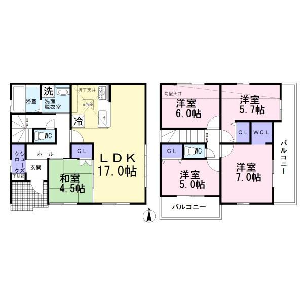 一宮市木曽川町3期　1号棟　全6棟