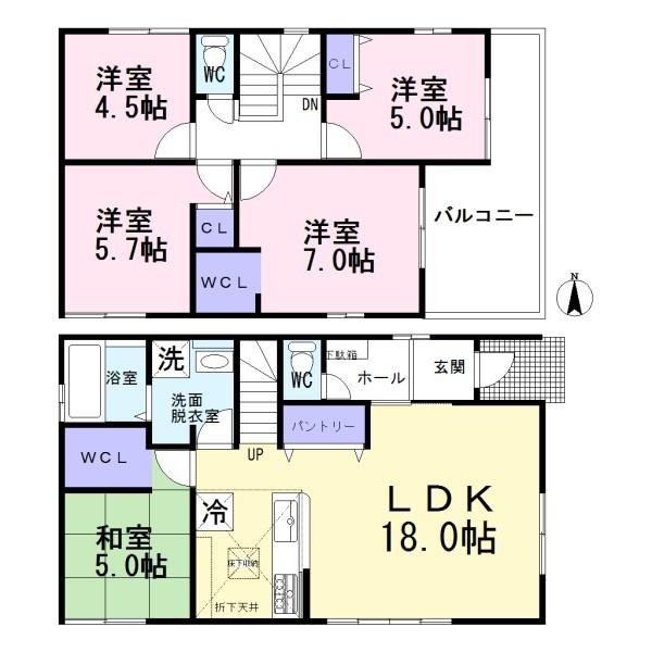 一宮市木曽川町3期　4号棟　全6棟