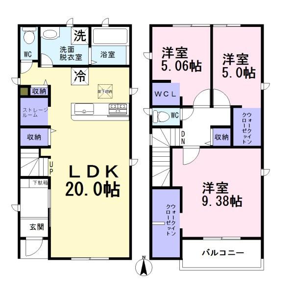 一宮市浅井中小学校前　1号棟　全2棟