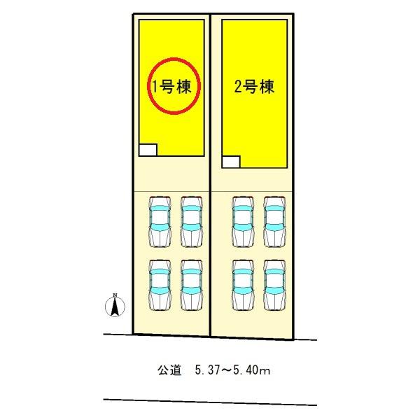 一宮市浅井中小学校前　1号棟　全2棟