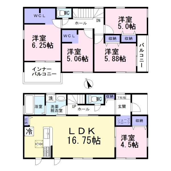 一宮市木曽川町玉ノ井第2　2号棟　全2棟