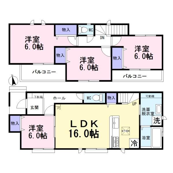 北名古屋市二子屋敷　1号棟　全2棟