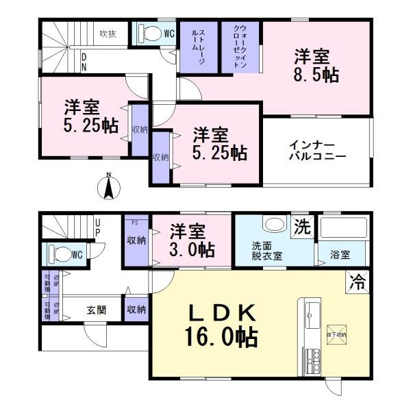 稲沢市大矢江西町　2号棟　全4棟