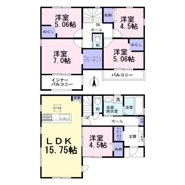 稲沢市大矢江西町　4号棟　全4棟
