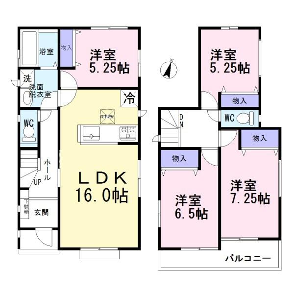 一宮市伝法寺4期B号棟全2棟