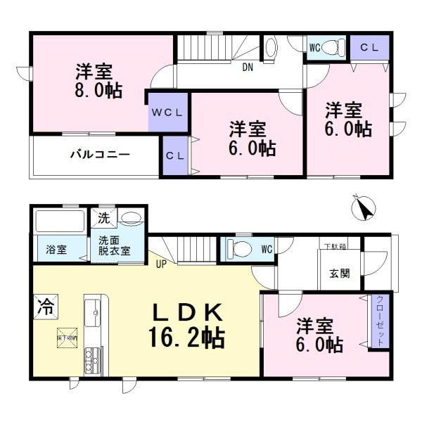 小牧市舟津24-1期　1号棟　全2棟