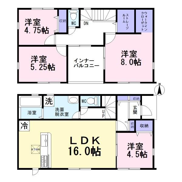 小牧市横内第1期　1号棟　全2棟