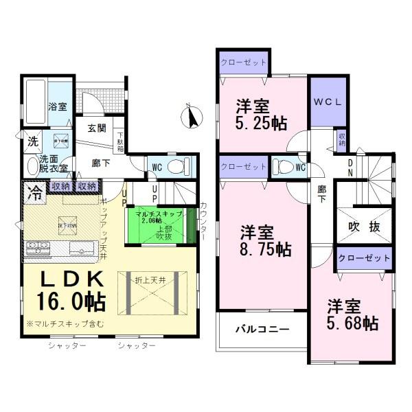 小牧市藤島2丁目　1号棟　全2棟