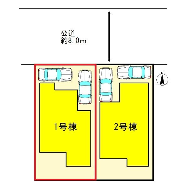 小牧市藤島2丁目　1号棟　全2棟