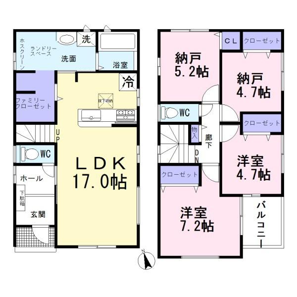 あま市第1木田徳左　1号棟　全2棟