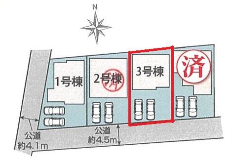 海部郡大治町西條諏訪　3号棟　全4棟