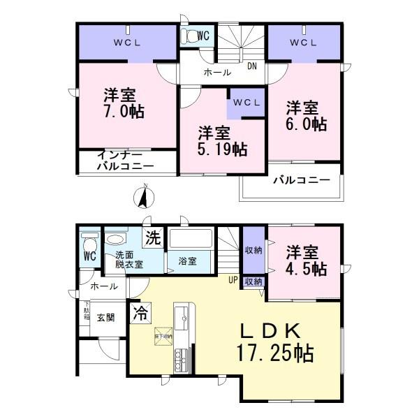 一宮市冨田第1期　1号棟　全4棟