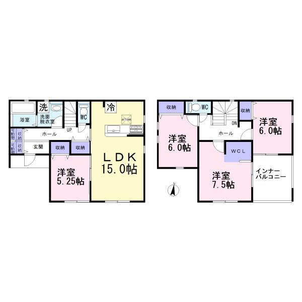 一宮市冨田第1期　2号棟　全4棟
