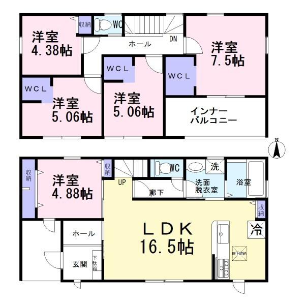 江南市東野町第1期　1号棟　全2棟