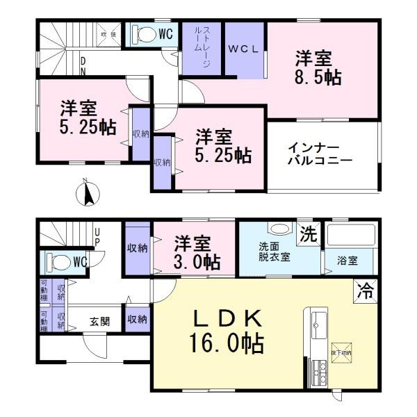 一宮市萩原町第4　2号棟　全3棟