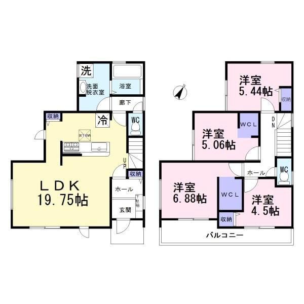 小牧市久保一色1号棟　全2棟