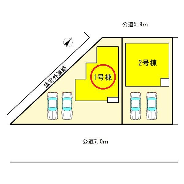 小牧市久保一色1号棟　全2棟