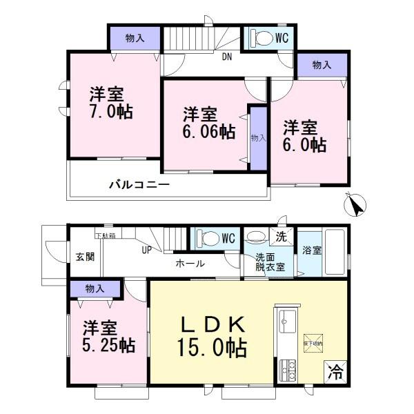 小牧市久保一色6期2号棟　全2棟