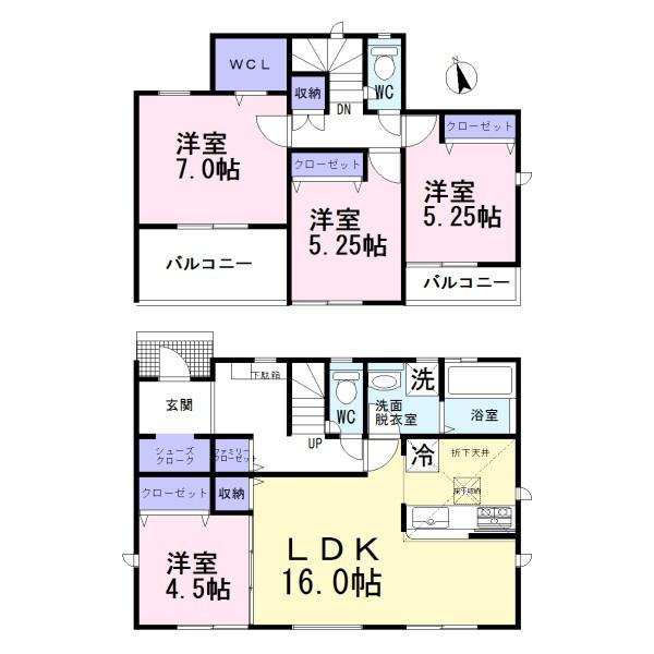 江南市村久野町平河2号棟　全2棟
