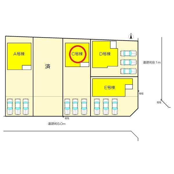 津島市藤浪町C号棟　全5棟