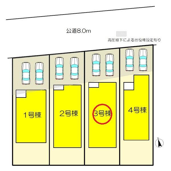 北名古屋市鍛冶ヶ一色西3号棟　全4棟