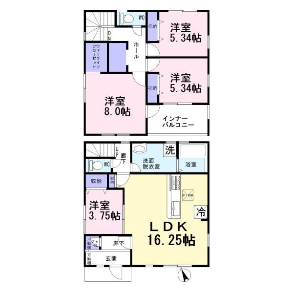 一宮市乾町　1号棟　全4棟