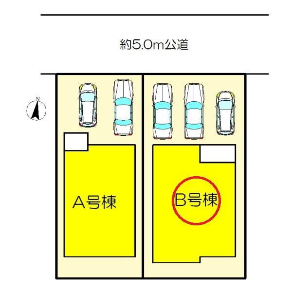 北名古屋市片場白山　B号棟　全2棟