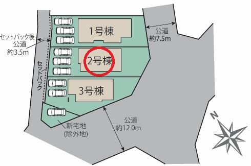 江南市村久野町寺東　2号棟　全3棟