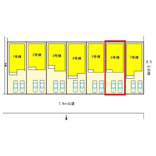一宮市篭屋　6号棟　全7棟