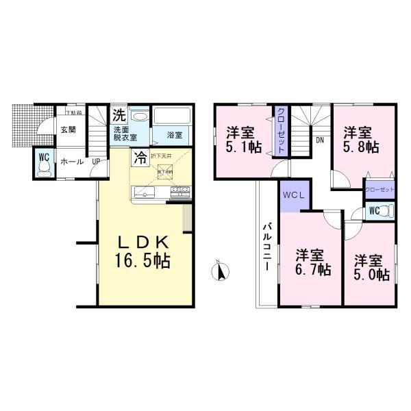 江南市古知野町2期　1号棟　全2棟