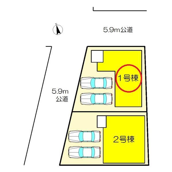 江南市古知野町2期　1号棟　全2棟