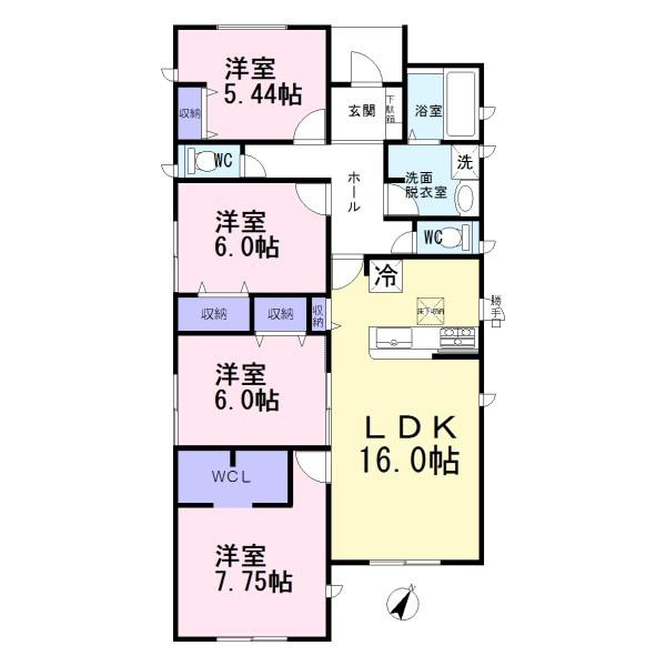 江南市勝佐町平屋　全2棟　2号棟