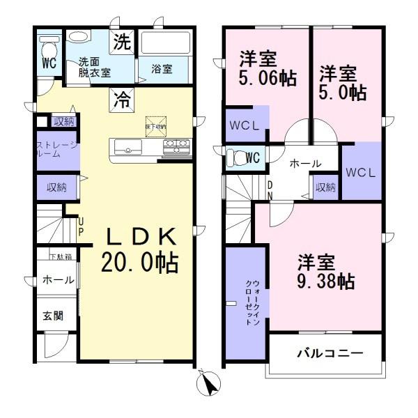 大口町中小口一丁目　1号棟　全2棟