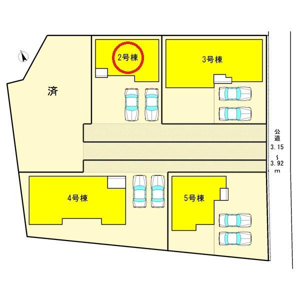 津島市愛宕町第二　2号棟　全5棟