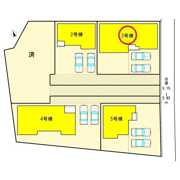 津島市愛宕町第二　3号棟　全5棟