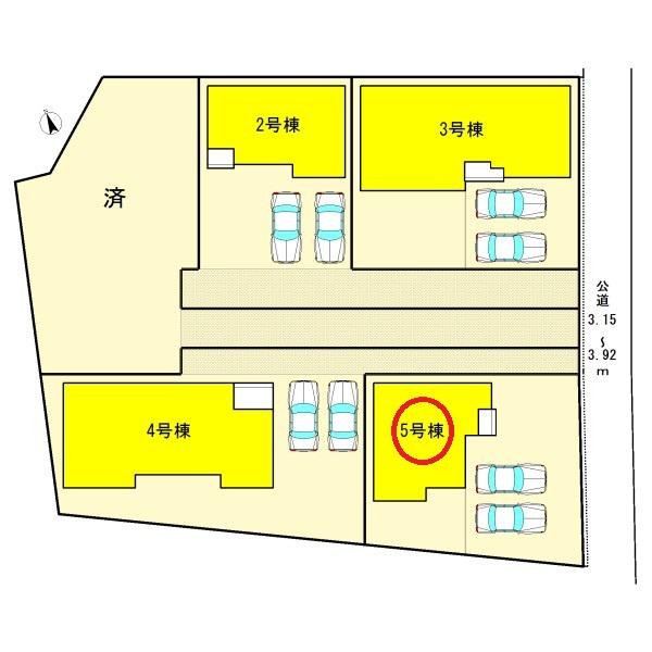 津島市愛宕町第二　5号棟　全5棟