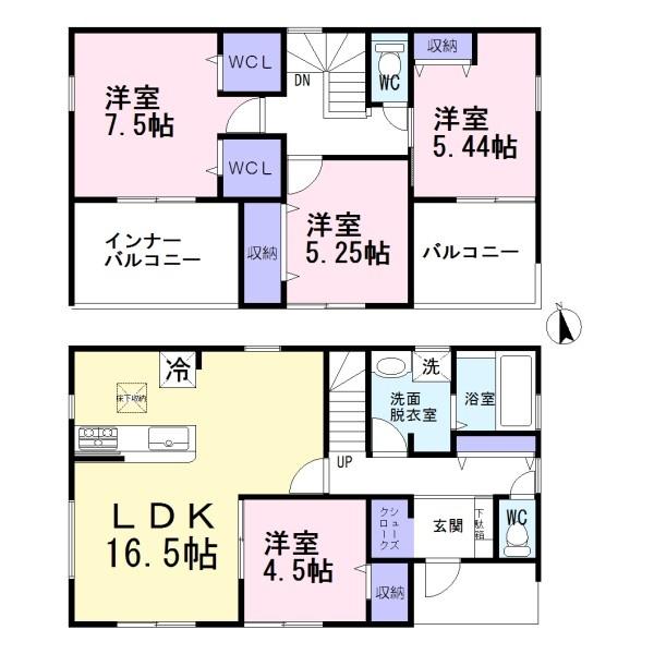 一宮市赤見小学校西　3号棟　全3棟