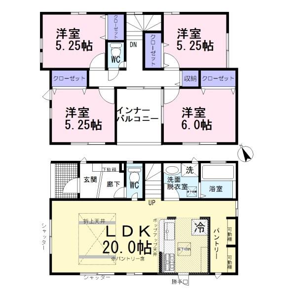 江南市尾崎町屋敷2号棟　全5棟