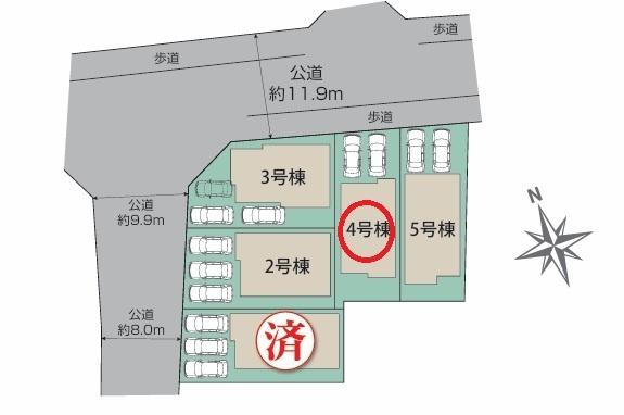 江南市尾崎町屋敷4号棟　全5棟