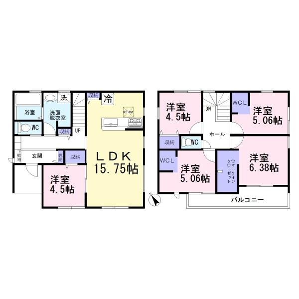 稲沢市田代2丁目　1号棟　全2棟