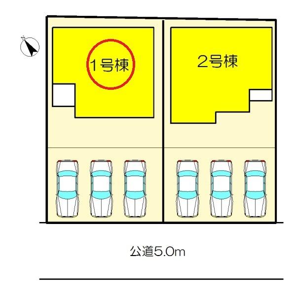 稲沢市田代2丁目　1号棟　全2棟