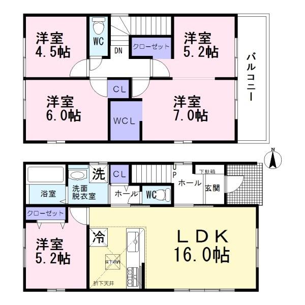 清須市西枇杷島町3期　1号棟　全1棟