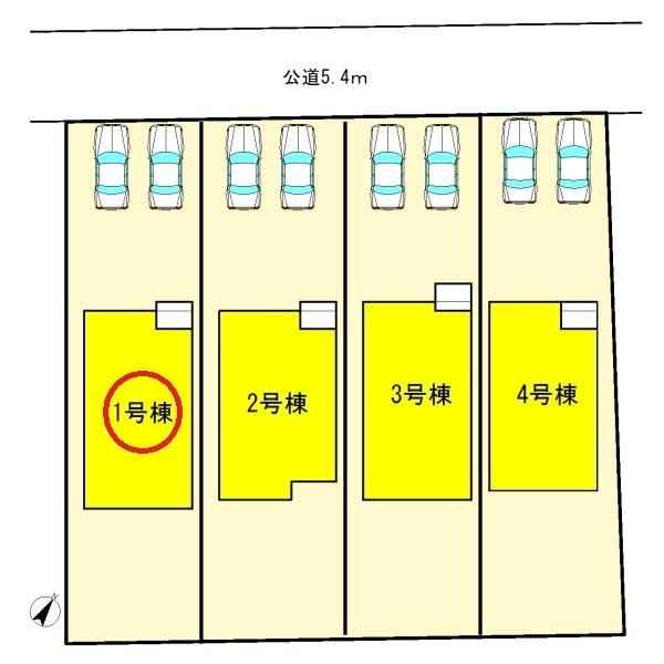 津島市宮川町2丁目　1号棟　全4棟
